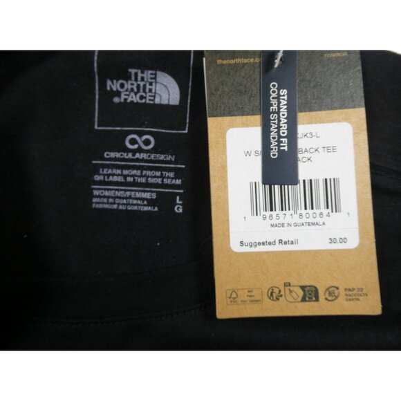 The‎ North Face Large T-Shirt/Large Pants 2PC Set Black & Cream - Picture 5 of 11